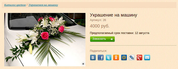 Социальные кнопки на orchid-studio.ru