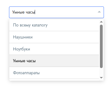 Фильтры в каталоге